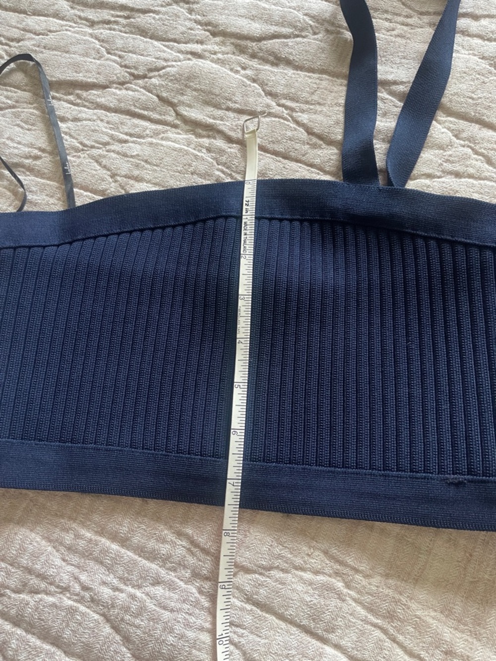 Lulus Navy Ribbed One-Shoulder Knit Dress Set medium - Picture 5 of 8